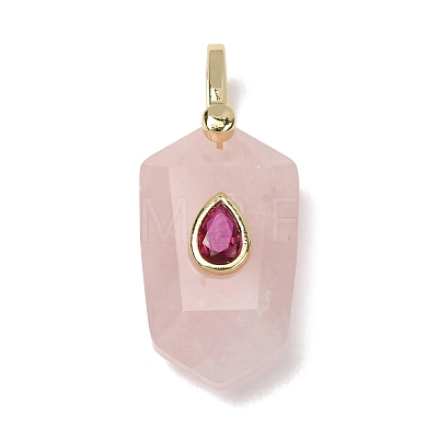 Natural Rose Quartz Pendants GG-CBA5FCC-01G-09-1