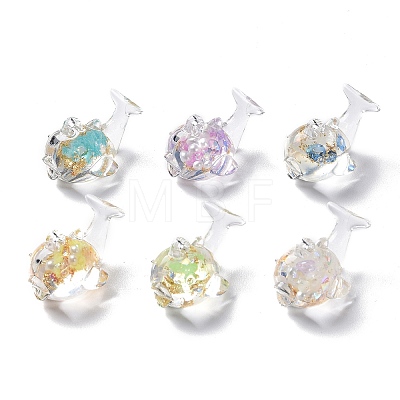 Luminous Transparent Resin Pendants X-RESI-K019-07-1