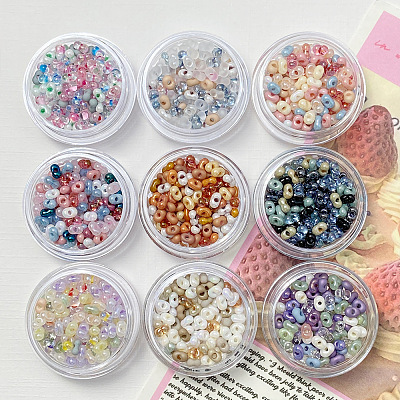 Transparent Glass Seed Beads FIND-U017-18I-1