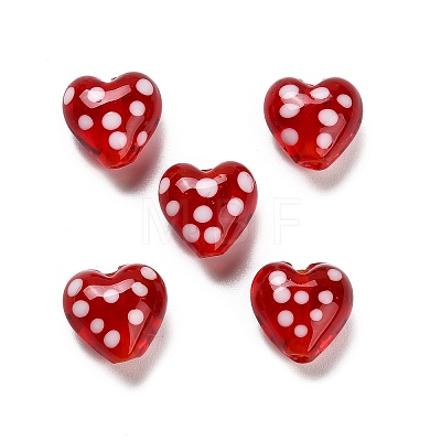 Handmade Lampwork Enamel Beads LAMP-B030-02A-01-1
