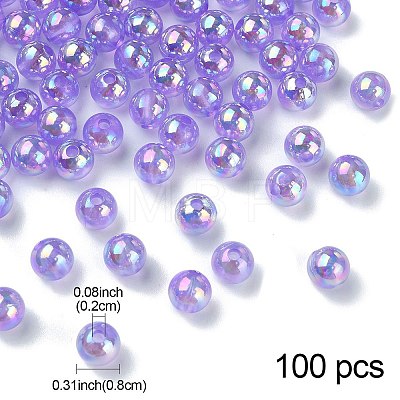 Transparent Acrylic Beads MACR-YW0002-90A-02-1