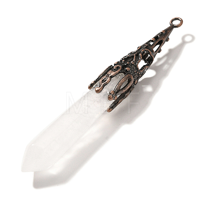 Natural & Synthetic Mixed Gemstone Pendants G-P560-02R-1