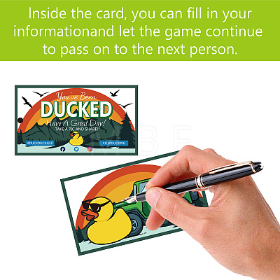 CREATCABIN 50Pcs Duck Theme Paper Card AJEW-CN0001-98F-1