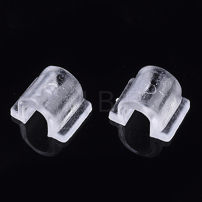 Transparent AS Plastic Base Buckle Hair Findings FIND-T064-004A-01-1