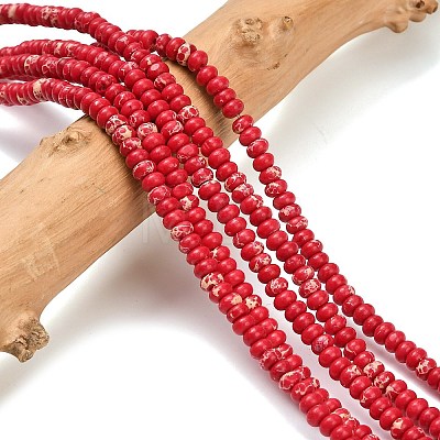 Synthetic Imperial Jasper Beads Strands G-L635-A09-4x2mm-01-1
