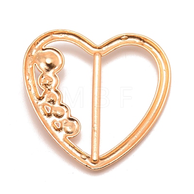 Heart Alloy Resin Imitation Pearl Slide Buckles JEWB-TAC0003-03B-1