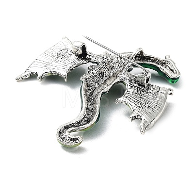 Dragon Alloy Brooch JEWB-K018-13AS-04-1