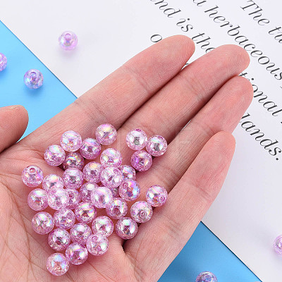 Transparent Crackle Acrylic Beads LS-MACR-S373-66-L01-1