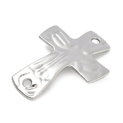 Alloy Textured Religion Cross Links Connector Charms FIND-Z127-01P-04-1