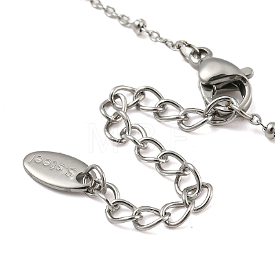 304 Stainless Steel Necklace NJEW-B076-01P-1