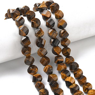 Natural Tiger Eye Beads Strands G-C267-B16-1