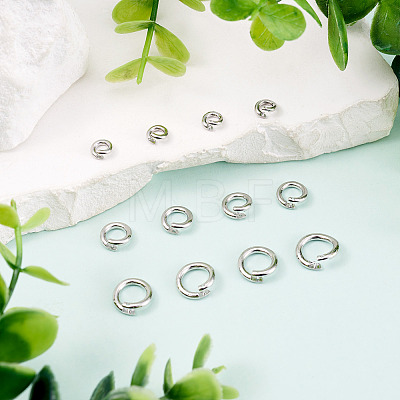 12Pcs 3 Styles Brass Open Jump Rings KK-TA0008-82P-1