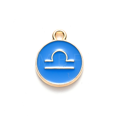 Alloy Enamel Pendants ENAM-S124-01A-02K-1