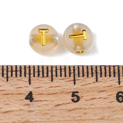 Luminous Transparent Acrylic Beads OACR-P037-01B-T-1