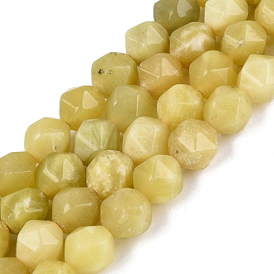 Natural Lemon Jade Beads Strands G-Q606-58A-1