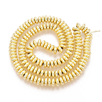 Electroplate Non-magnetic Synthetic Hematite Bead Strands G-Q465-11G-1