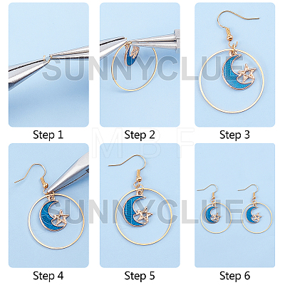 DIY Dangle Earring Making Kits DIY-SC0012-67-1