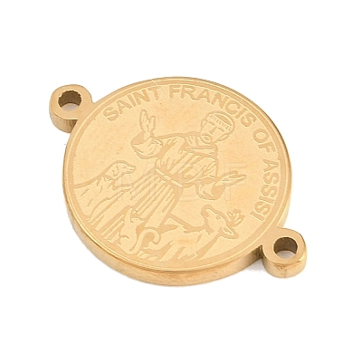 Religion 304 Stainless Steel Connector Charms STAS-I368-03G-02-1