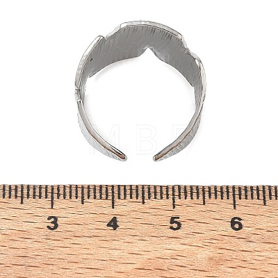 Textured Bark 304 Stainless Steel Cuff Rings Components SA-CBA45D5-12P-1