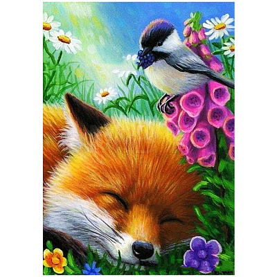 DIY Fox Pattern Diamond Painting Kits WG20439-09-1