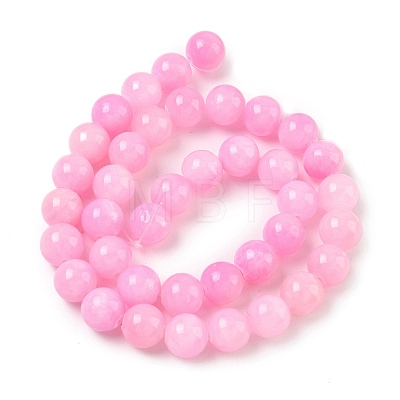 Natural Mashan Jade Round Beads Strands G-D263-10mm-XS23-01-1