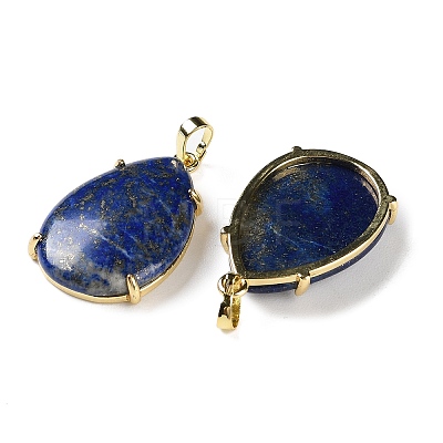 Natural Lapis Lazuli Pendants G-U002-01G-C-1