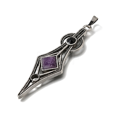 Natural Amethyst Big Pendants GG-CBA7610-01AS-03-1