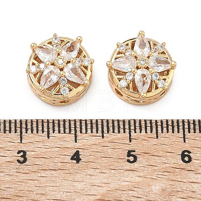Brass Pave Clear Cubic Zirconia Multi-Strands Links KK-B172-06G-1