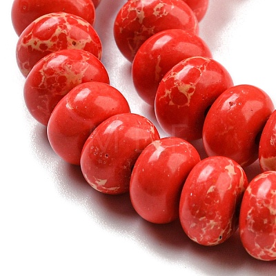 Synthetic Imperial Jasper Dyed Beads Strands G-D077-E01-01G-1