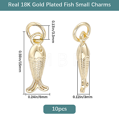 10Pcs Brass Pendants KK-BBC0025-86-1