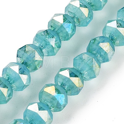 Baking Painted Glass Beads Strands GLAA-H032-05-04-1