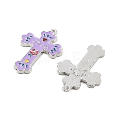 Rack Plating Alloy Enamel Pendants FIND-Z054-17P-01-1