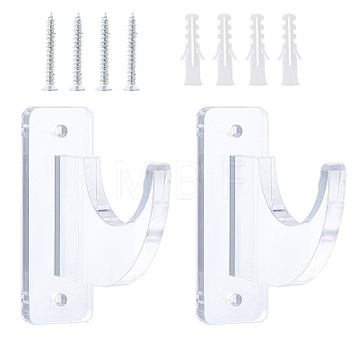 Acrylic Wall Mounted Sword Holder Display AJEW-WH0459-27-1