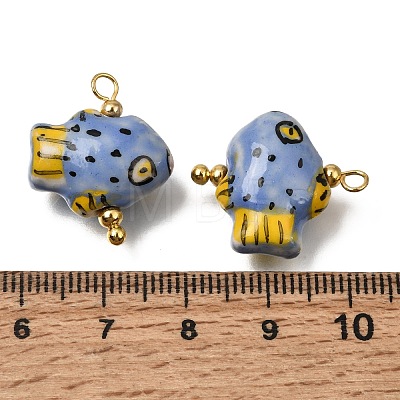 Handmade Porcelain Pendants PR-CBA0027-10G-05-1