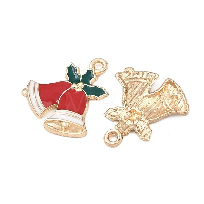 Christmas Alloy Enamel Pendants X-FIND-I067-02KCG-04B-1