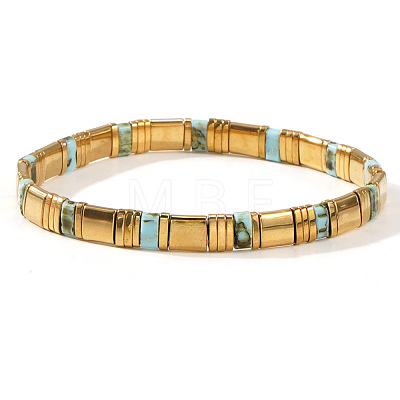 Glass Seed Beads Stretch Bracelets for Women MR9301-8-1