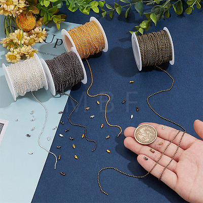 DIY Iron Ball Chains Keychain Tag Chains Making Kit DIY-PH0021-81-1