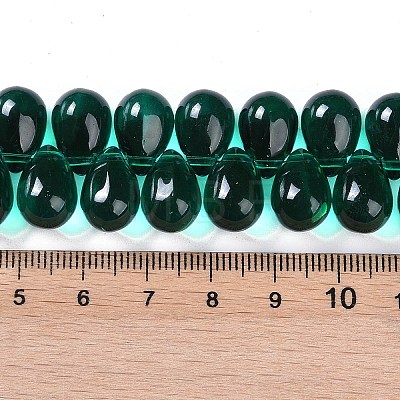 Electroplate Glass Beads Strands EGLA-Q128-01B-1