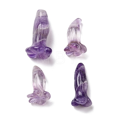 Natural Amethyst Pendants G-K383-01B-1