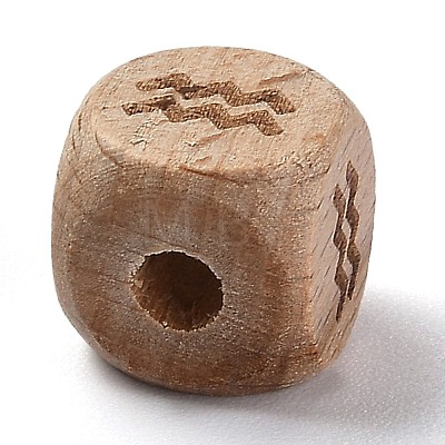 Natural Wood Constellation Beads WOOD-M002-11-1