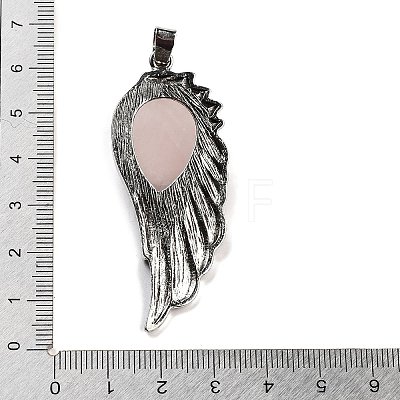 Natural Rose Quartz Big Pendants G-G112-02AS-13-1