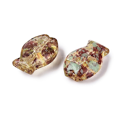 Picasso Transparent Glass Beads SEED-Q039-03E-1