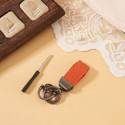 PU Leather Keychains KEYC-TADJ0009-03B-02-1