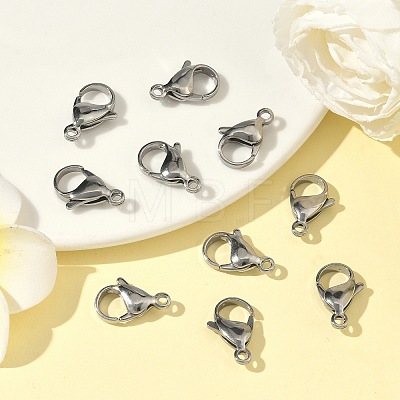 Tarnish Resistant 304 Stainless Steel Lobster Claw Clasps LS-STAS-G035-G-1