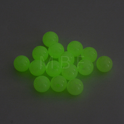 Luminous Acrylic Round Beads LACR-R002-5mm-01-1