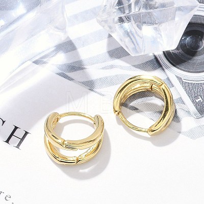 304 Stainless Steel Huggie Hoop Earrings for Women EJEW-C096-42G-01-1