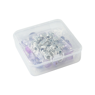 DIY Tibetan Style Alloy & Resin European Beads Making Finding Kits DIY-FS0006-78D-1