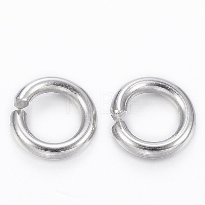 304 Stainless Steel Open Jump Rings X-STAS-H555-08P-1