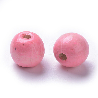 Dyed Natural Wood Beads WOOD-Q006-20mm-07-LF-1