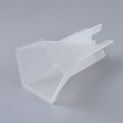 DIY Pentagonal Aromatherapy Candle Plastic Molds X-DIY-F048-07-1